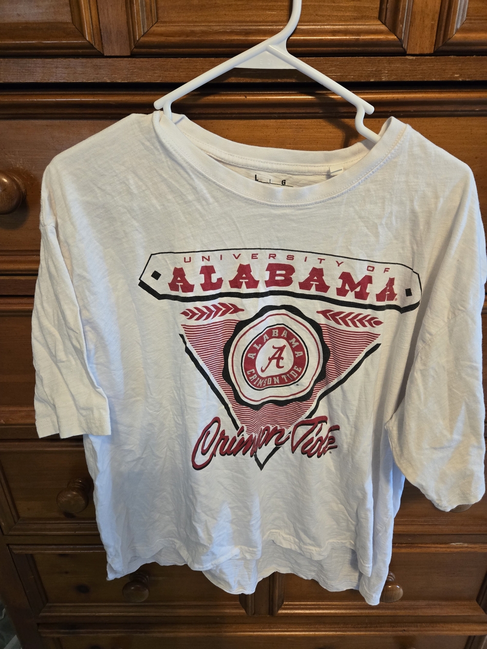 Pressbox Cream Graphic Tee with Black Logo